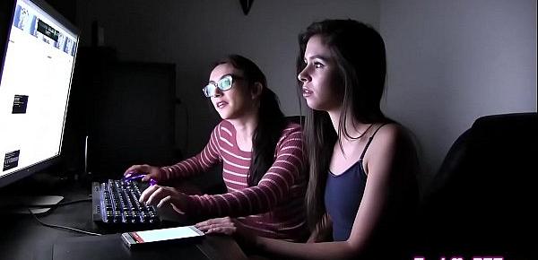  Hacker teens fucked by secret agents in a group sex